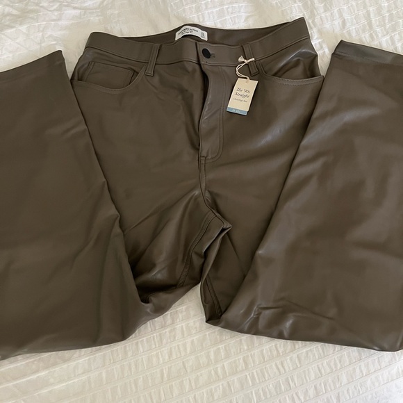 Abercrombie & Fitch Pants - Abercrombie Leather Pants